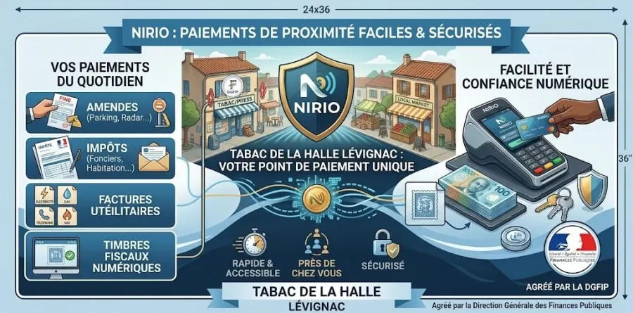 Paiement de Proximité & Nirio à Lévignac