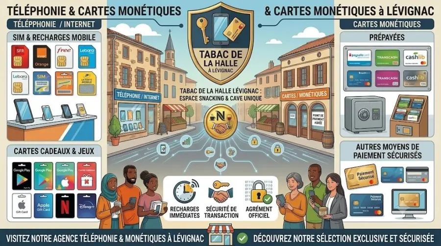 Téléphonie & Cartes Monétiques à Lévignac