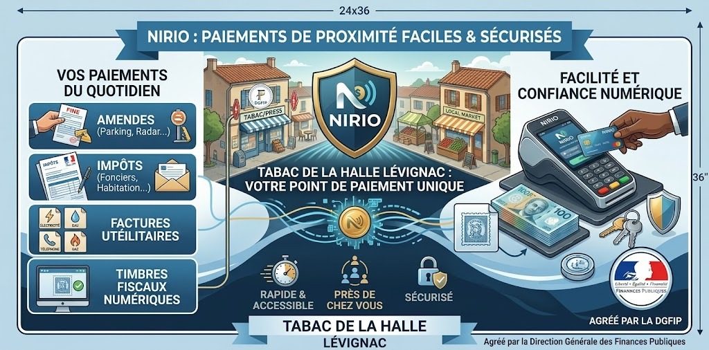 Paiement de Proximité & Nirio à Lévignac